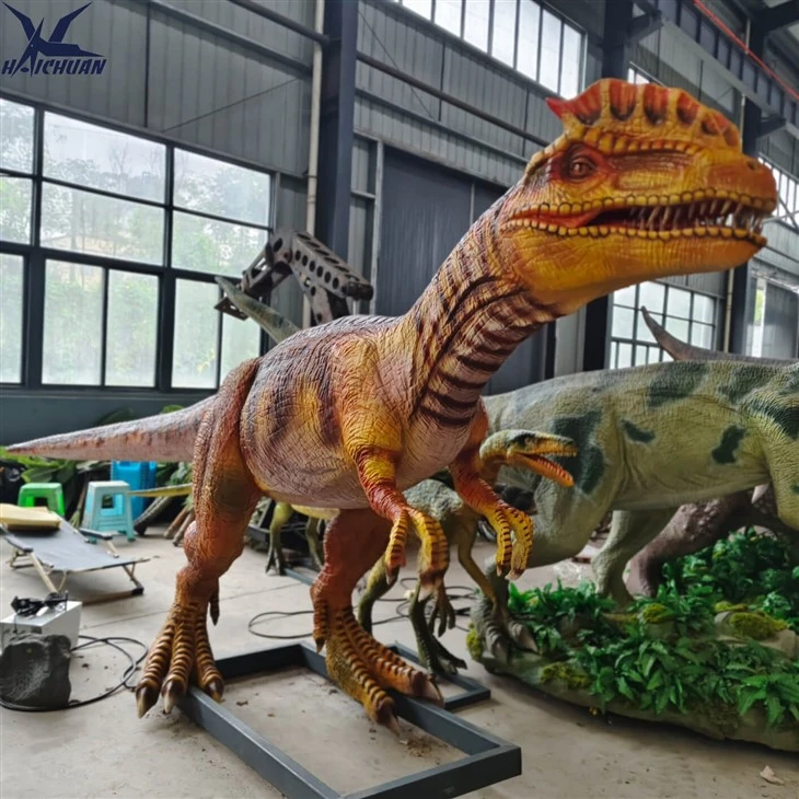 Yellow Dilophosaurus